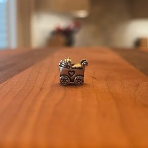 PANDORA Retired Baby Stroller Charm